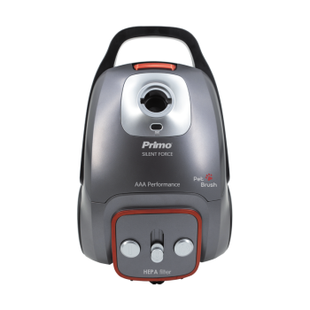 Primo Σκούπα PRVC-40489 Ηλεκτρική AAA Silent Force, με πέλμα PET 700W 3.0L Ανθρακί/Κόκκινη