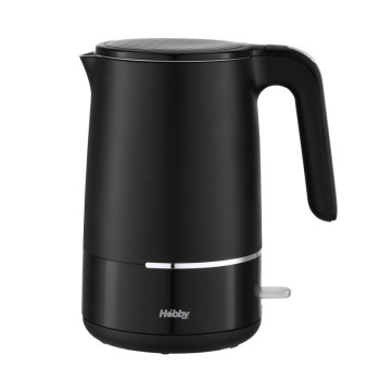 Hobby Βραστήρας HCK-40462 Aνοδείξωτος cool touch 1.5LT 2200W Mαύρος