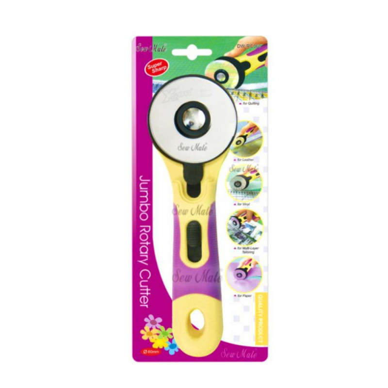 Rotary Cutter 60mm για ύφασμα,δερμα,χαρτί SewMate