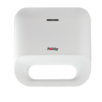 Ηobby Τοστιέρα HSM-40450 2 Θέσεων Αντικολλητικές Γκριλ Πλάκες 750W Λευκή