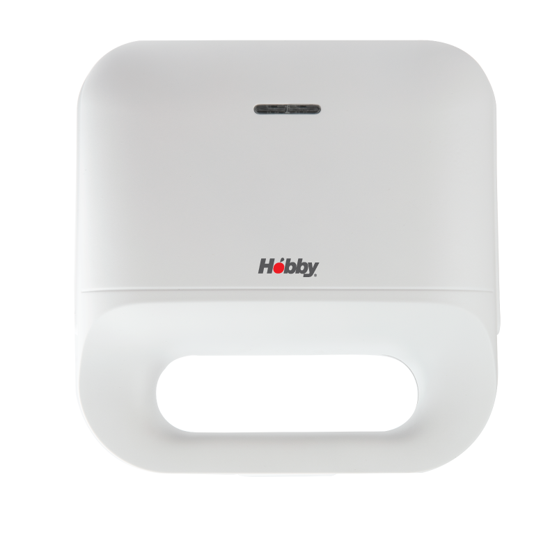 Ηobby Τοστιέρα HSM-40450 2 Θέσεων Αντικολλητικές Γκριλ Πλάκες 750W Λευκή