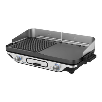 Primo Μπάρμπεκιου PRBQ-40498 Επιτραπέζιο 2400W Με κάλυμμα αέρα 52.2X30.4εκ. Μαύρο/Inox