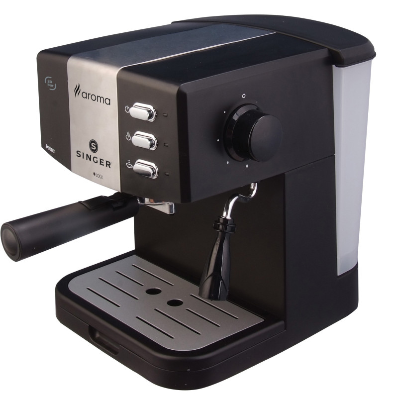 Singer Καφετιέρα Espresso ES-851B AROMA Πίεσης 20 bar