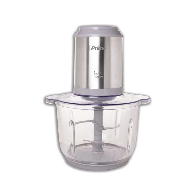 Primo Πολυκόπτης PRFC-40486 500W 2L με γυάλινο μπωλ inox/γκρι