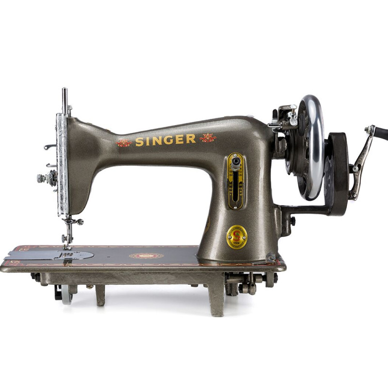 Συλλεκτική Χειροκίνητη Ραπτομηχανή Singer – "Khaki" Μεταλλικό Χρώμα