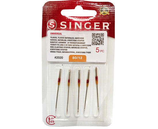 Singer 80/11 βελόνες για λεπτά νήματα